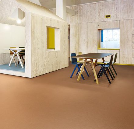 Мармолеум FORBO walton 3370 terracotta