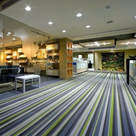 Hoffmann Decoration 08 плетеное виниловое покрытие для пола Хофман Декоратион полосатый