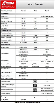 Линолеум ECOSAFE 7093_20 противоскользящий