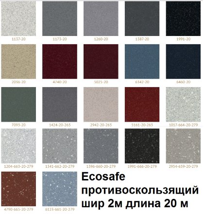 Линолеум ECOSAFE 2942-20-263 противоскользящий