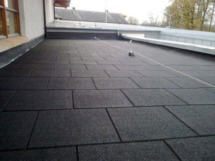 Резиновая плитка Rubblex Roof Черный