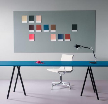 Bulletin board 2162 duck egg мармолеум для стен Буллетин борд серый