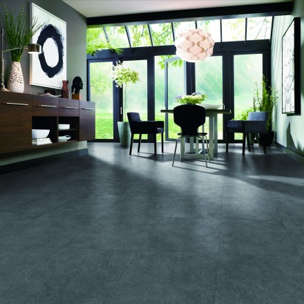 Vertigo Loose Lay Stone 8520 Concrete Dark grey плитка ПВХ Вертиго Луз Лей стоун бетон тёмно-серый