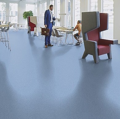Marmoleum Concrete 3753 blue ice Мармолеум Конкрит блю айс