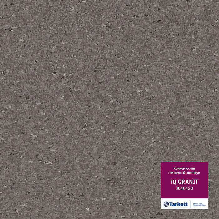Линолеум iQ Granit 0420 Grey Brown Линолеум iQ Granit 0420 Grey Brown