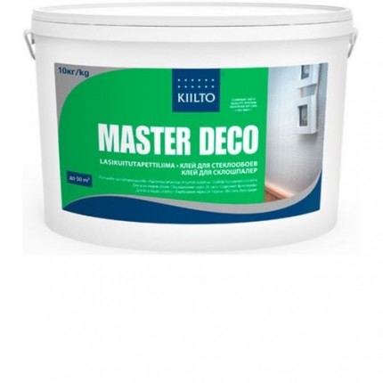 Kiilto Master Deco Клей для стеклообоев Мастер Деко 10 кг готовый к использованию