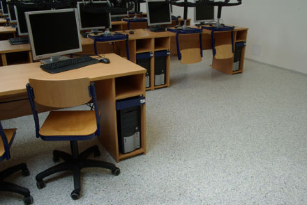 Lino Fatra ELEKTROSTATIK 2301 плитка ПВХ Электростатик серо-голубой