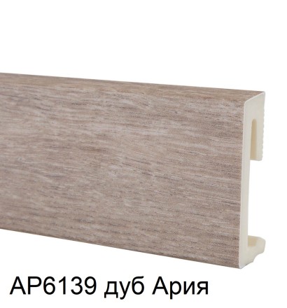 ALPHA 60 Плинтус напольный гибридный ПВХ Альфа