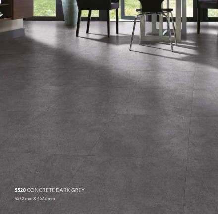 Vertigo Trend Stone 5520 Concrete Dark grey плитка ПВХ Вертиго тренд стоун бетон темно-серый