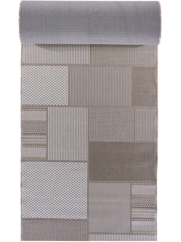 VERDI S139 beige Дорожка циновка на резине Верди квадраты VERDI S139 beige Дорожка циновка на резине Верди квадраты