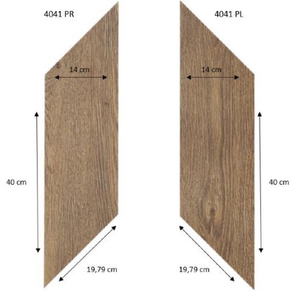 4041 PRL Classic Fine Oak PRO клеева плитка ромбы правый и левый