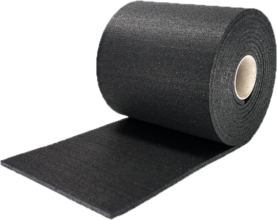 UNIROLL Athletic Standart черное каучуковое спортивное покрытие Атлетик Стандарт плотность 1000 г/м3