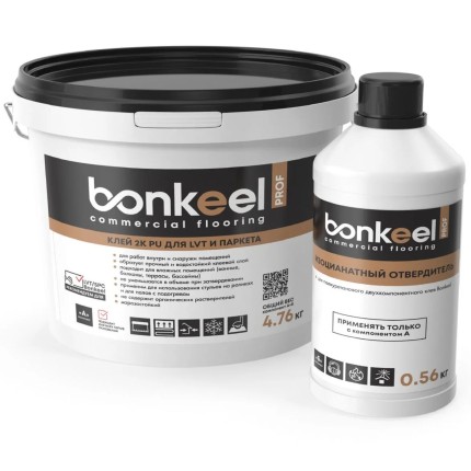 Bonkeel Prof 2K PU клей для LVT и паркета Бонкил Проф 2К ПУ
