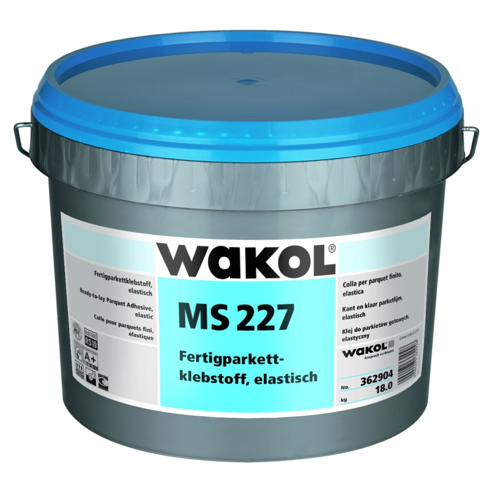 WAKOL MS 227 для паркета на основе MS полимера клей ВАКОЛ эластичный WAKOL MS 227 для паркета на основе MS полимера клей ВАКОЛ эластичный