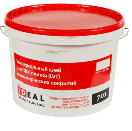 IDEAL 701 клей Идеал для коммерческого линолеума, ковролина, LVT плитки
