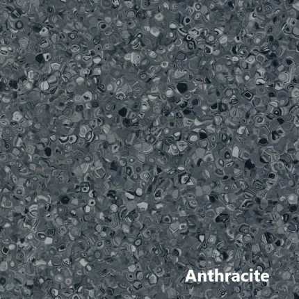 Fortis Silver Knight Anthracite линолеум Фортис Антрацит серый