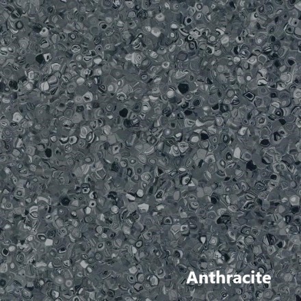 Fortis Silver Knight Anthracite линолеум Фортис Антрацит серый