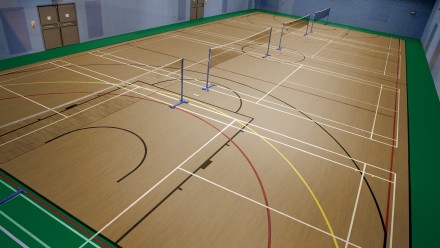 Taraflex EVOLUTION Wood 5742  Oak Спортивное покрытие Терафлекс Эволюшн Вуд Дуб