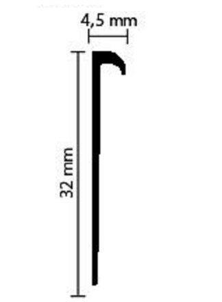 Завершающий профиль EL 3,5 для заведения на стену