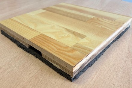 Grabo FlatPad 14 спортивная паркетная система Грабо ФлетПед ясень натуральный