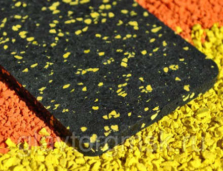 АНТ МИКС Желтый 15% EPDM каучуковое спортивное покрытие
