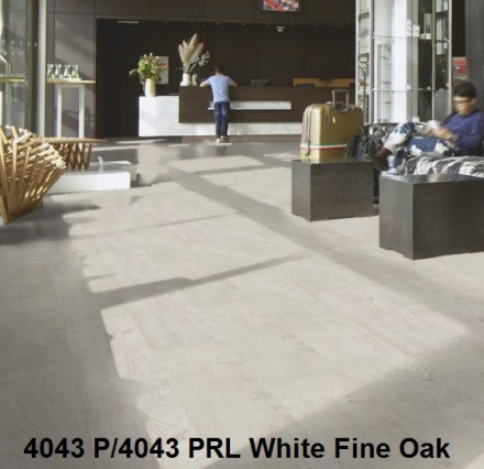 4043 PRL White Fine Oak PRO клеевая плитка ромбы правый и левый