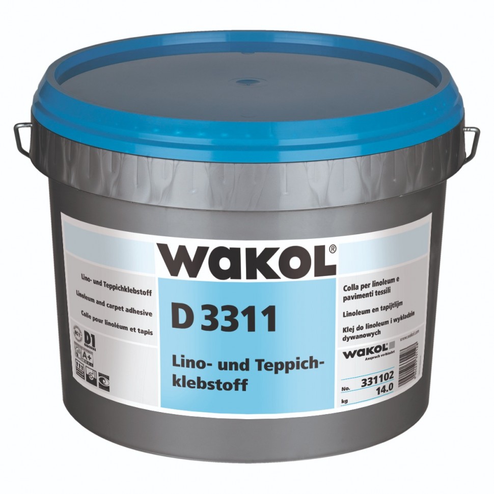 WAKOL D 3311 клей для линолеума и текстильных покрытий ВАКОЛ WAKOL D 3311 клей для линолеума и текстильных покрытий ВАКОЛ