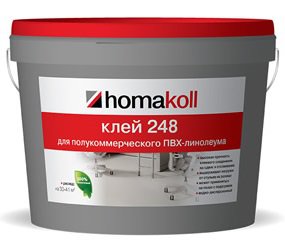 Клей Homakoll 248 для полукоммерческого линолеума Клей Homakoll 248 для полукоммерческого линолеума