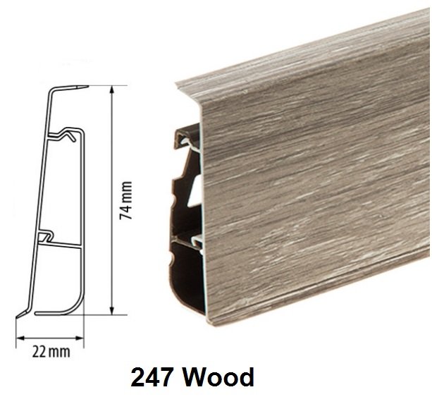 Плинтус Cezar Hi-Line Prestige 247 Wood Плинтус Cezar Hi-Line Prestige 247 Wood