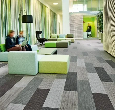 Flotex Seagrass planks 111002 cement  флокированные ковровые планки Флотекс Сиаграс цемент