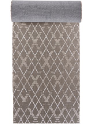 VERDI S135 beige Дорожка циновка на резине Верди ромбы