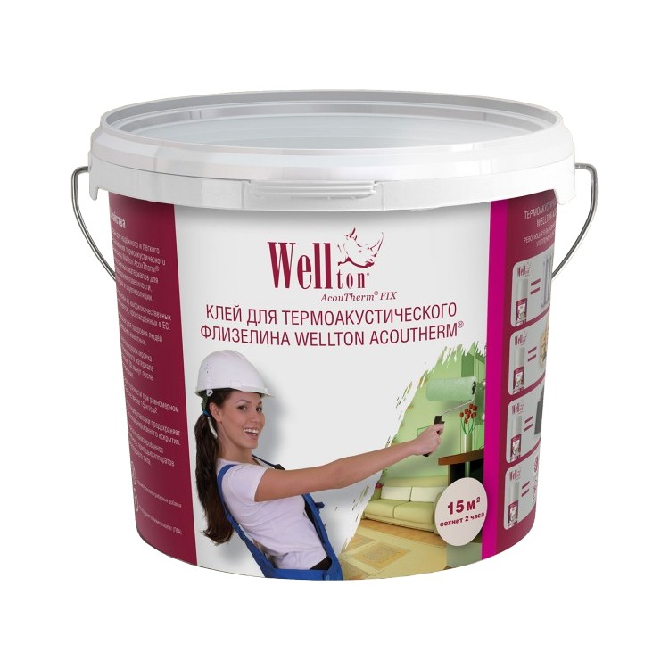 Wellton AcouTherm FIX клей для термоакустического флизелина готовый к применению Wellton AcouTherm FIX клей для термоакустического флизелина готовый к применению