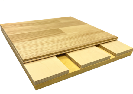Grabo FlatPad 14 спортивная паркетная система Грабо ФлетПед дуб натуральный