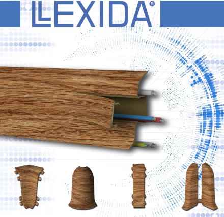 LEXIDA 55 мм плинтус Лексида 2.5 м 