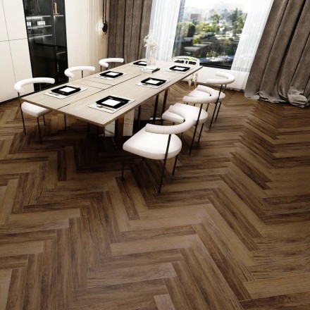 ICON FLOOR ламинат SPC Оранж OR-108 Дуб Мокко ORANGE Oak Mocco