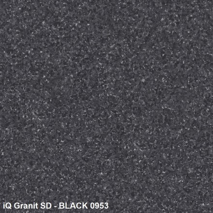 iQ Granit SD Granit 0953 Black токорассеивающий линолеум Гранит ЭсДи черный