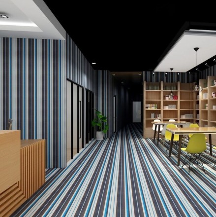 Hoffmann Walls 016 стеновое плетеное виниловое покрытие Хофман Волс полосатый